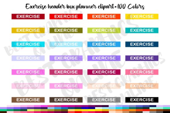 Download 100 Exercise Header Planner Header Box - Exercise Collection