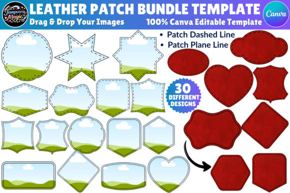 Download Leather Patch Canva Editable Template - Premium Resources