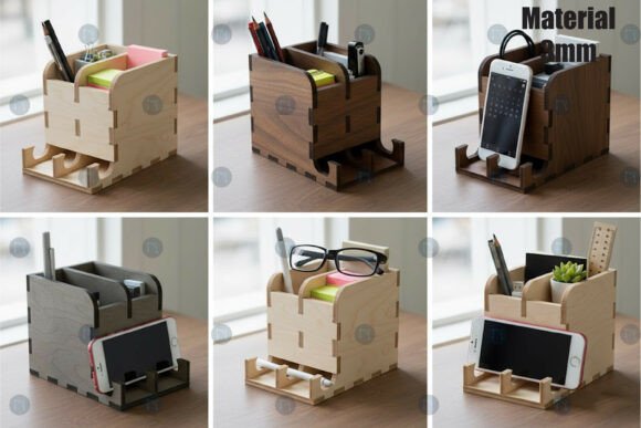 Download Cell Phone Holder with Desk Organizer - Premium Resources